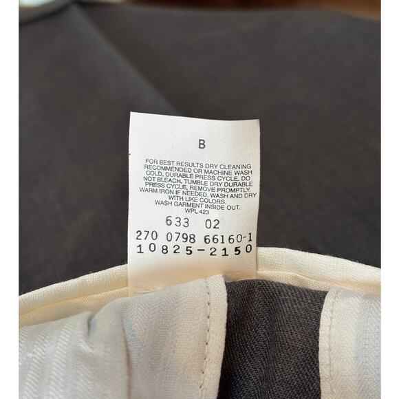 NEW Slates by Levi Strauss Vintage Gray Pleated Cuffed Dress Suit Pants 44x30 - Picture 9 of 9